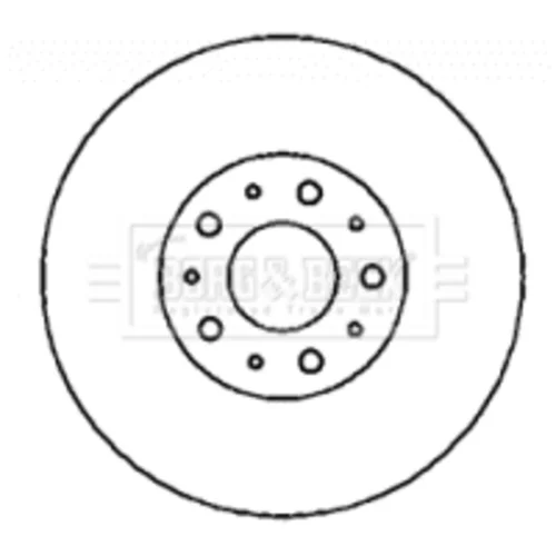 Brzdový kotúč BORG & BECK BBD4346