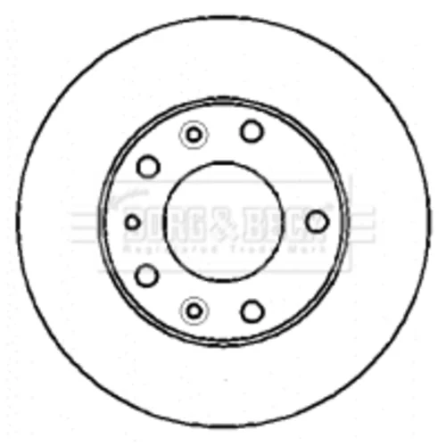 Brzdový kotúč BORG & BECK BBD4351