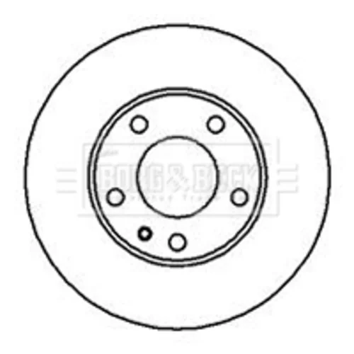 Brzdový kotúč BORG & BECK BBD4397