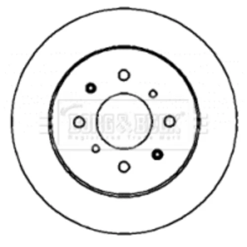 Brzdový kotúč BORG & BECK BBD4398