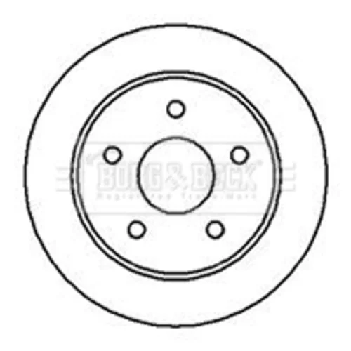 Brzdový kotúč BORG & BECK BBD4655
