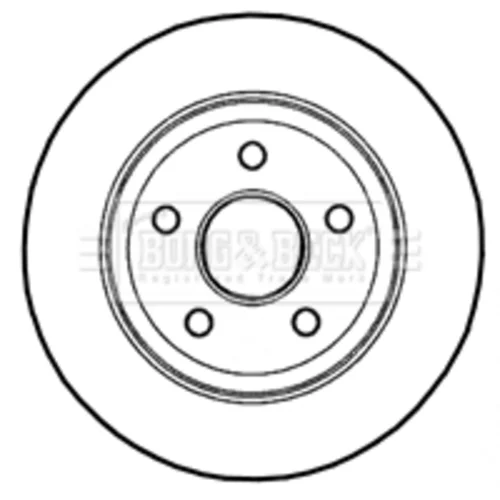 Brzdový kotúč BORG & BECK BBD4661