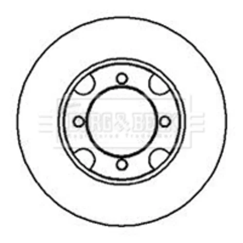 Brzdový kotúč BORG & BECK BBD4917