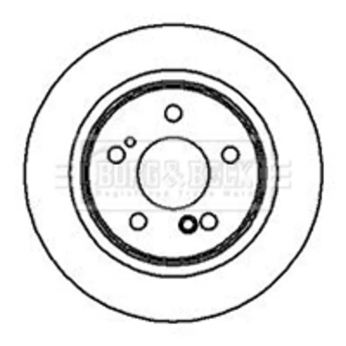 Brzdový kotúč BORG & BECK BBD4998