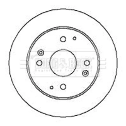 Brzdový kotúč BORG & BECK BBD5071 - obr. 1