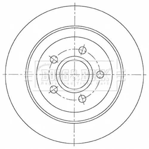 Brzdový kotúč BORG & BECK BBD5481
