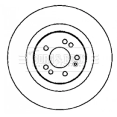 Brzdový kotúč BORG & BECK BBD5738S - obr. 1