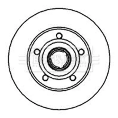Brzdový kotúč BORG & BECK BBD5937S