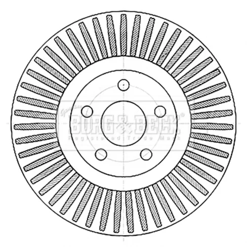 Brzdový kotúč BORG & BECK BBD6124S
