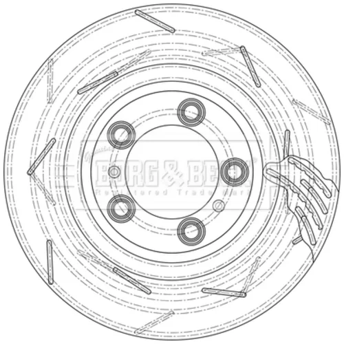 Brzdový kotúč BORG & BECK BBD6141S - obr. 1