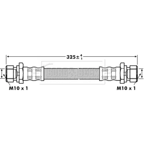 Brzdová hadica BORG & BECK BBH7068 - obr. 1