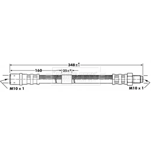 Brzdová hadica BORG & BECK BBH7089 - obr. 1