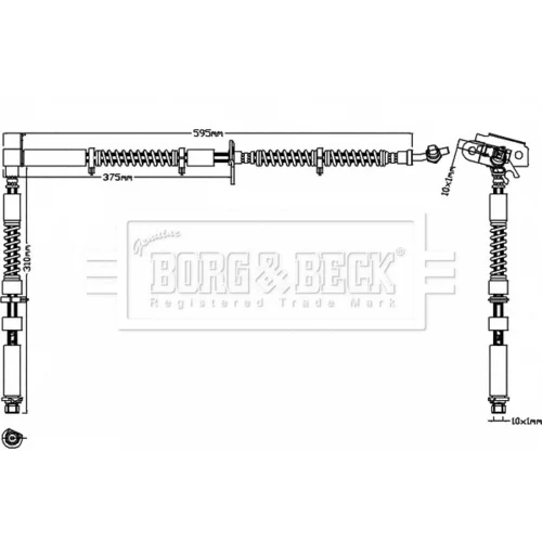 Brzdová hadica BORG & BECK BBH8296