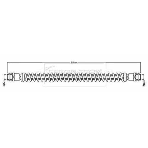 Brzdová hadica BORG & BECK BBH8812