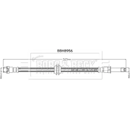 Brzdová hadica BORG & BECK BBH8956