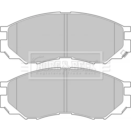 Sada brzdových platničiek kotúčovej brzdy BORG & BECK BBP1637