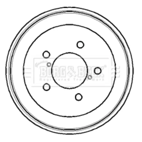 Brzdový bubon BORG & BECK BBR7107