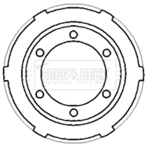 Brzdový bubon BORG & BECK BBR7187