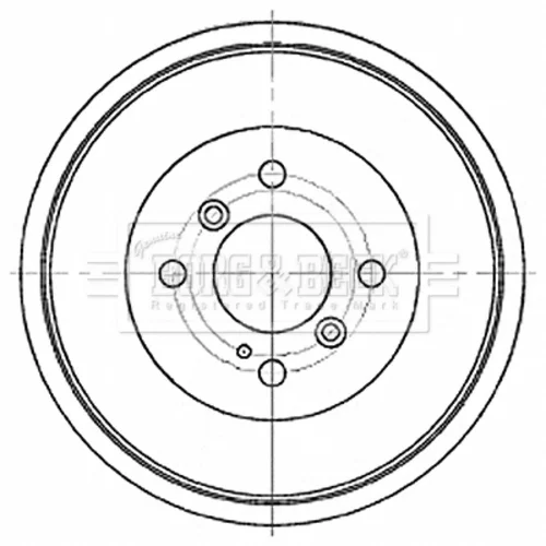 Brzdový bubon BORG & BECK BBR7267