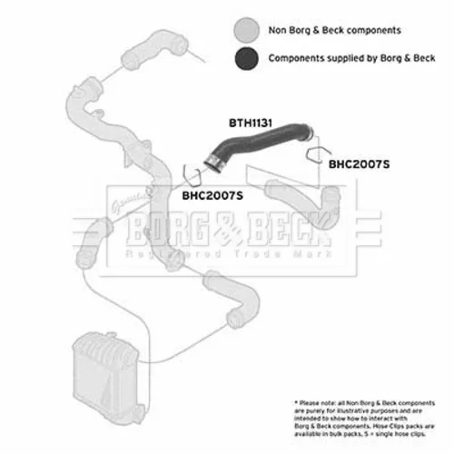 Hadica plniaceho vzduchu BTH1131 (BORG & BECK) - obr. 1