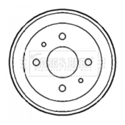 Brzdový kotúč BORG & BECK BBD4165