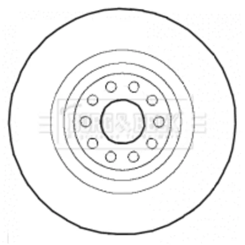 Brzdový kotúč BORG & BECK BBD4416