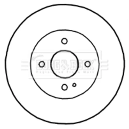 Brzdový kotúč BORG & BECK BBD4650