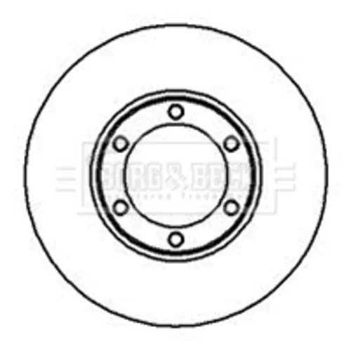 Brzdový kotúč BORG & BECK BBD4932