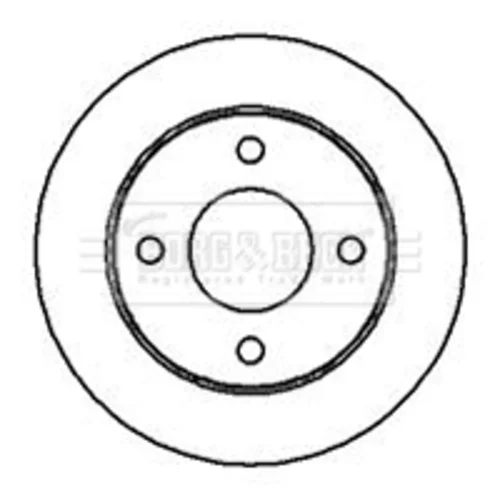 Brzdový kotúč BORG & BECK BBD4937