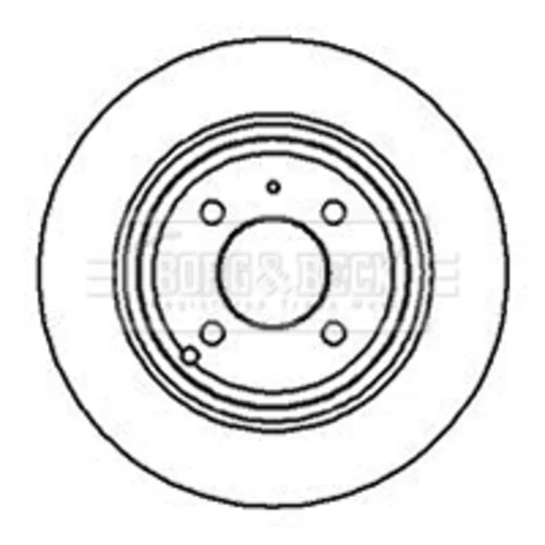 Brzdový kotúč BORG & BECK BBD5038