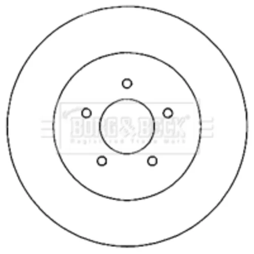 Brzdový kotúč BORG & BECK BBD5146
