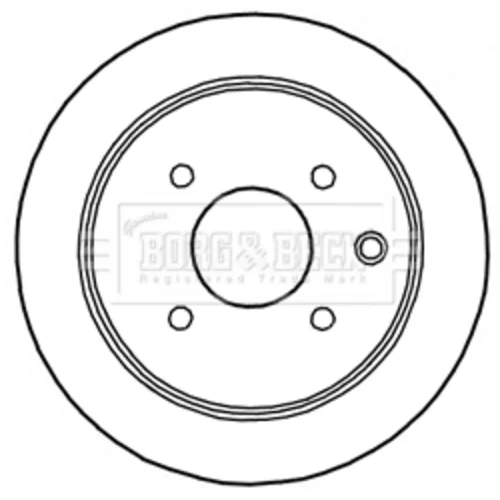 Brzdový kotúč BORG & BECK BBD5170 - obr. 1