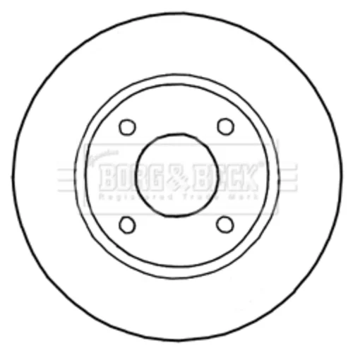 Brzdový kotúč BORG & BECK BBD5184