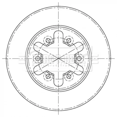 Brzdový kotúč BORG & BECK BBD5404
