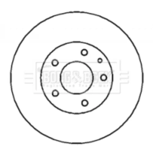 Brzdový kotúč BORG & BECK BBD5741S