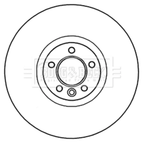 Brzdový kotúč BORG & BECK BBD5967S - obr. 1