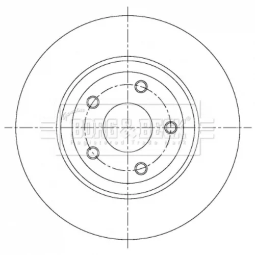 Brzdový kotúč BORG & BECK BBD6084S - obr. 1