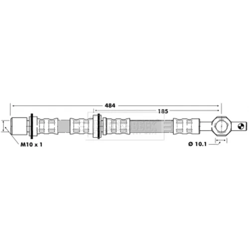 Brzdová hadica BORG & BECK BBH6452