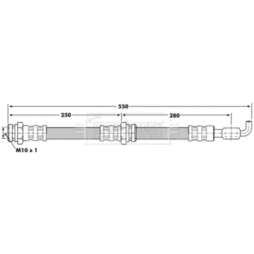 Brzdová hadica BORG & BECK BBH7064