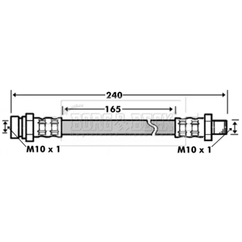 Brzdová hadica BORG & BECK BBH7507