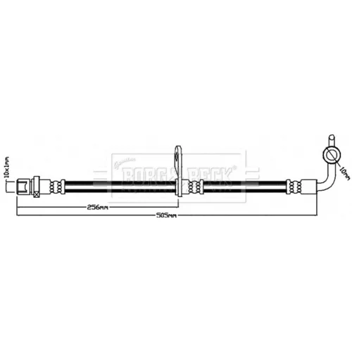 Brzdová hadica BORG & BECK BBH8244