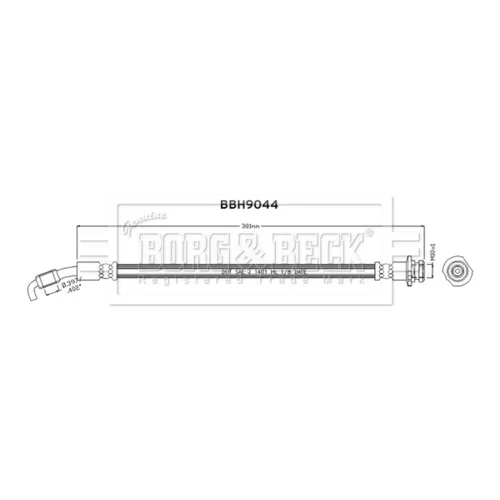 Brzdová hadica BORG & BECK BBH9044