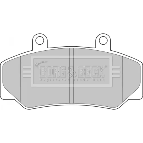 Sada brzdových platničiek kotúčovej brzdy BORG & BECK BBP1087