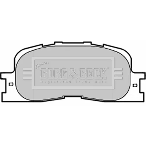 Sada brzdových platničiek kotúčovej brzdy BORG & BECK BBP1952