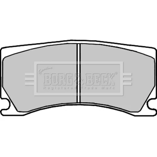 Sada brzdových platničiek kotúčovej brzdy BORG & BECK BBP2327