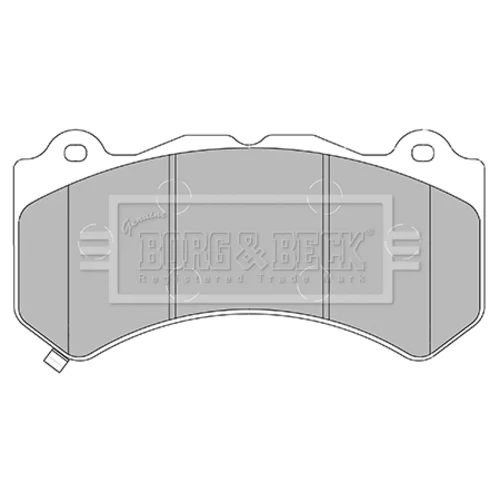 Sada brzdových platničiek kotúčovej brzdy BORG & BECK BBP2436