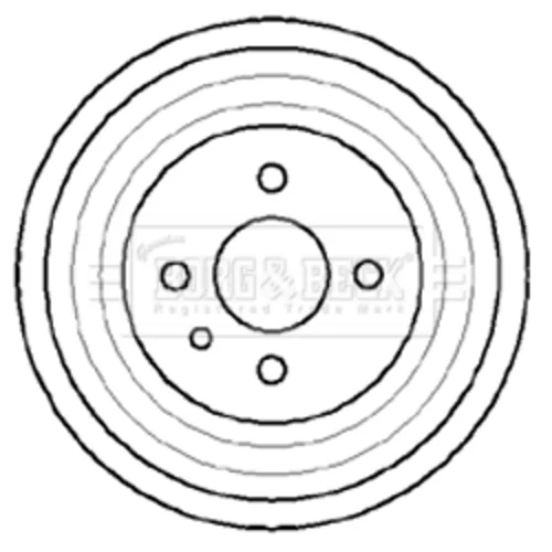 Brzdový bubon BORG & BECK BBR7041