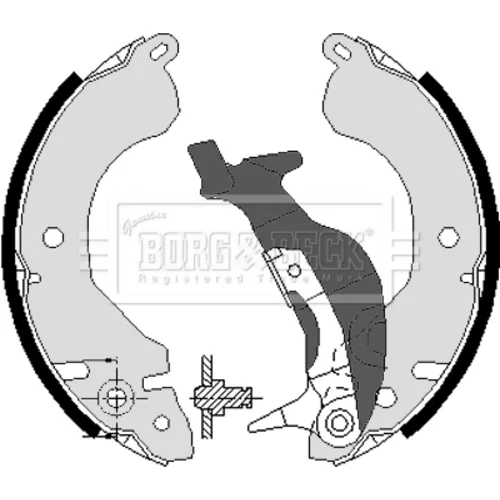 Sada brzdových čeľustí BORG & BECK BBS6117