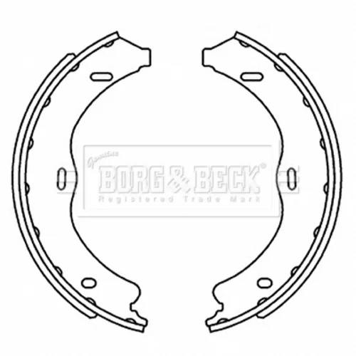 Sada brzd. čeľustí parkov. brzdy BORG & BECK BBS6519