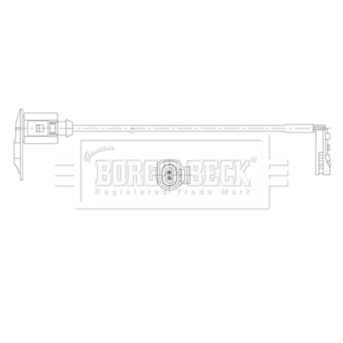 Výstražný kontakt opotrebenia brzdového obloženia BORG & BECK BWL3222